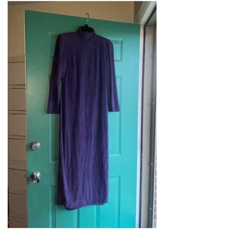 David Warren size 4 maxi dress eggplant color